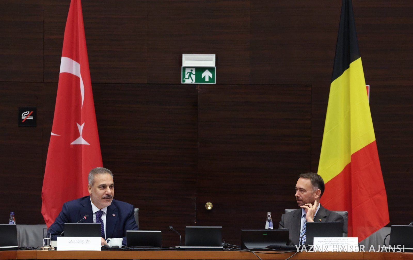 Dışişleri Bakanı Hakan Fidan'ın 19-21 Ekim'deki Brüksel ziyaretinden bir kare (Fotoğraf: T.C. Dışişleri Bakanlığı)