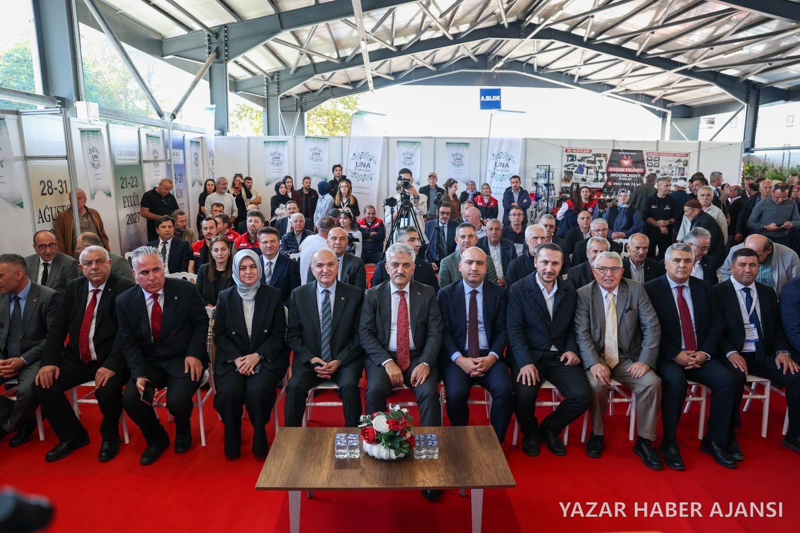 Düzce Tarım, Hayvancılık ve Sanayi Fuarı'nın açılış törenine protokol ve sektör temsilcileri katıldı (Fotoğraf: Düzce Belediyesi)