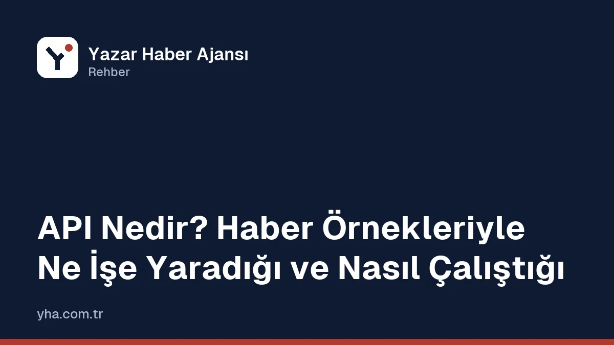 Bir haber sitesinin API'ye istek gönderip JSON yanıt aldığını gösteren şema