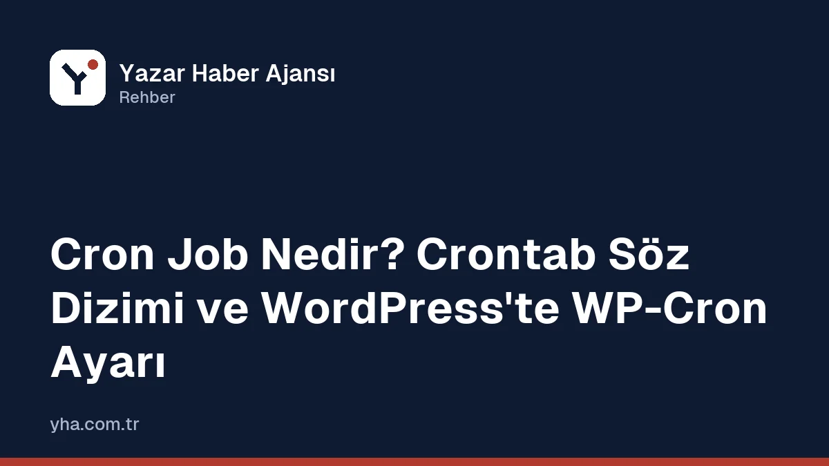 Terminalde crontab dosyasındaki zamanlanmış görev satırları