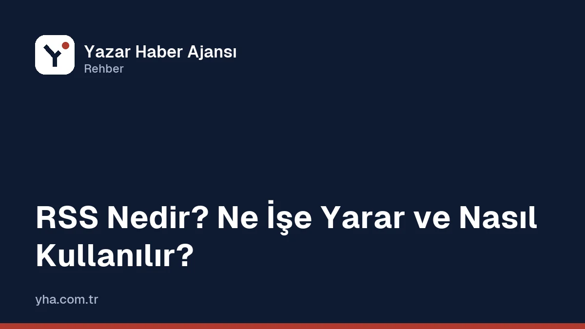 Bir haber sitesinin RSS beslemesinin okuyuculara ve diğer sitelere dağılmasını gösteren şema